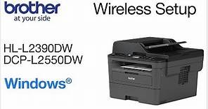 Connect DCPL2550DW to a wireless computer - Windows