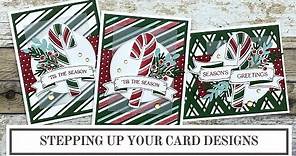 Stampin' Up! Sweet Candy Canes | Stepped Up Card Ideas