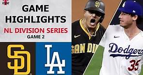San Diego Padres vs. Los Angeles Dodgers Game 2 Highlights | NLDS (2020)