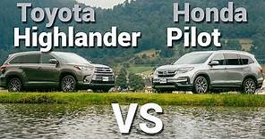 Toyota Highlander VS Honda Pilot - Frente a Frente