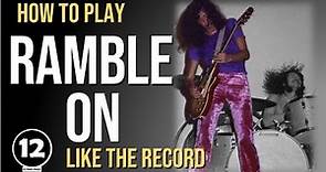 Ramble On - Led Zeppelin | Guitar Lesson