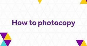 How to photocopy - The University of Manchester Library