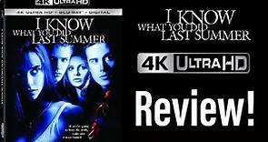 I Know What You Did Last Summer (1997) 4K UHD Blu-ray Review!