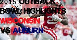 #18 Wisconsin vs #19 Auburn - 2015 Outback Bowl Highlights [HD]