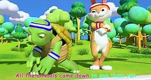 英文版龟兔赛跑 故事动画