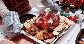 烤一隻雞吧!溫馨的聖誕大餐😋一週foodvlog🎄聖誕烤雞/溏心蛋沙拉/牛肉麻辣米線鍋/威靈頓牛排