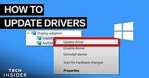How To Update Drivers For Windows 10