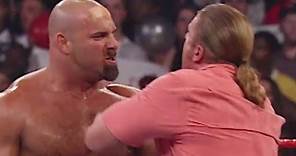 Goldberg takes out Triple H: Raw, Sept. 15, 2003