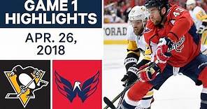 NHL Highlights | Penguins vs. Capitals, Game 1 - Apr. 26, 2018