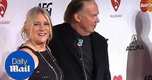 Neil Young and his wife Pegi, seen together during an interview