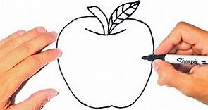 Como Dibujar una Manzana | Dibujando una MANZANA