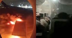 羽田機場日航客機起火｜90秒全員逃出創奇蹟　更多機艙內影片曝光