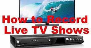 How to Record Live TV Shows (Best Way)