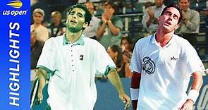 Pete Sampras vs Alex Corretja in a marathon match! | US Open 1996 Quarterfinal
