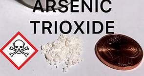 Making toxic arsenic trioxide from ore (As2O3)