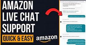 How To Contact Amazon Live Chat Support! (2024)