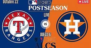 TEXAS RANGERS vs ASTROS de HOUSTON - JUEGO 6 EN VIVO MLB PLAYOFFS 2023 - Comentarios