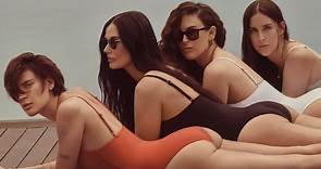 Demi Moore, 58, poses alongside 3 daughters for new swimsuit campaign