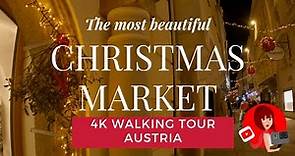 Most beautiful Christmas Market in Upper Austria, Wels 4K WALKING TOUR-Life in Austria