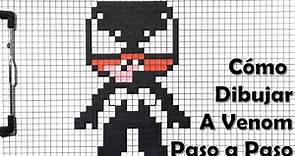 Cómo Dibujar a Venom 8 bit o Pixel Art! TUTORIAL PASO A PASO