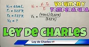 Ley de Charles (Volumen y Temperatura en gases)