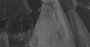 Grace Kelly and Prince Rainier of Monaco take vows in 1956