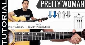 Como Tocar Pretty Woman en guitarra fácil melodía y acordes tutorial y clase