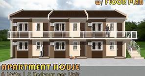 SMALL APARTMENT DESIGN | 6 UNITS | 41 SQM per UNIT | 2 BEDROOM per UNIT