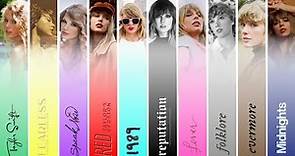 My top 5 songs from each Taylor Swift album