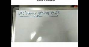 What is unitary group (u(n))?