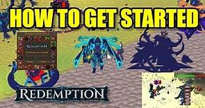 Redemption RSPS: *Starter Guide 2024* How to get Started on this Unique Custom RSPS! +30b G/A