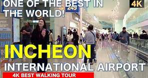 4K INCHEON Airport SEOUL, SOUTH KOREA | One of the BEST Airports in the World | Best Walking Tour