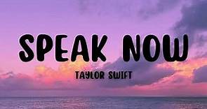 Taylor Swift - Speak Now (Lyrics)