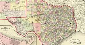 Map of Texas Cities (1856)