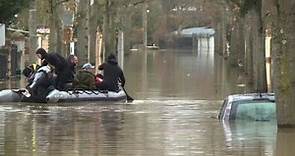 Inondations: Villeneuve-Saint-Georges a les pieds sous l'eau