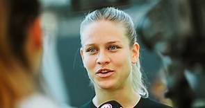 Nadine Riesen vor dem Miniturnier-Finale gegen Juve