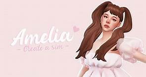 Amelia + CC LIST | The Sims 4: Create a Sim