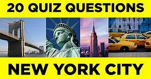 New York City Quiz | New York Trivia | Geography Quiz