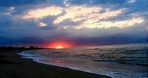 Relax: Amanecer en la playa, sonido del mar HD 1080p [ Música Relajante ]
