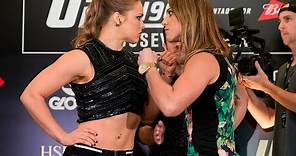 UFC 190: Ronda Rousey vs. Bethe Correia Staredown