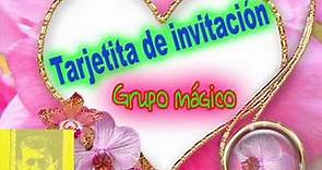 Tarjetita de invitación - Grupo mágico del Perú