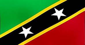 Bandera Ondeando e Himno de San Cristóbal y Nieves - Flag Waving and Anthem of Saint Kitts and Nevis