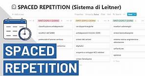 SPACED REPETITION - Sistema di Leitner per organizzare le ripetizioni (+ TUTORIAL TEMPLATES NOTION)
