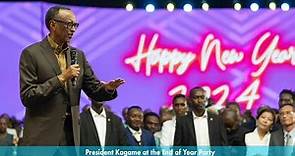 President Kagame at the End of Year Party | Kigali, 30 December 2023.