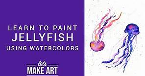 Jellyfish Watercolor Art Tutorial