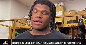 Broderick Jones Discusses Isaac Seumalo's Influence On Steelers Offense