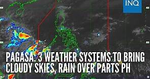 Pagasa: 3 weather systems to bring cloudy skies, rain over parts PH