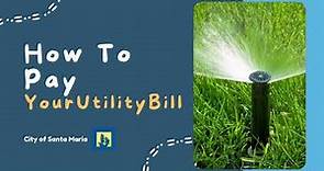 How to pay your City Utility Bill