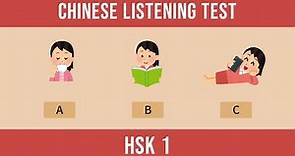 Mandarin Chinese Listening Test | Beginner HSK 1