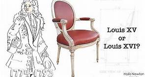 The Difference between Louis XV and Louis XVI style chairs